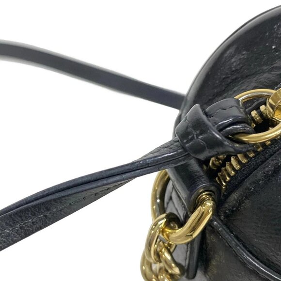 Auth GUCCI GG Marmont 447632 Beige Dark Brown Black Jacquard Leather - Picture 12 of 16